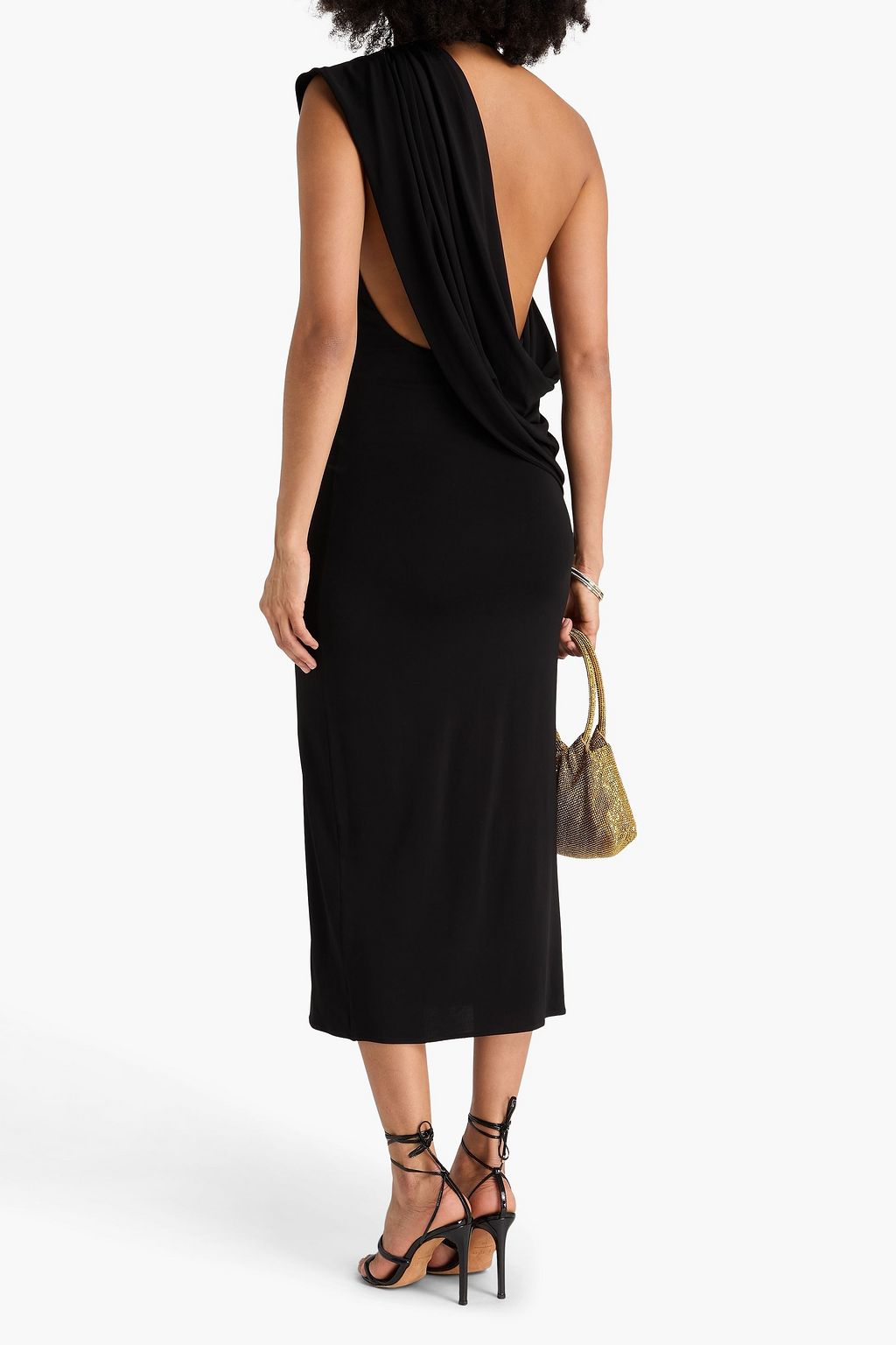 MAGDA BUTRYM Draped open-back jersey midi dress