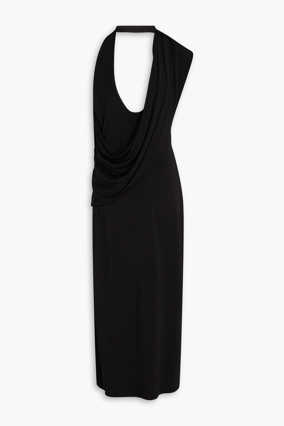 Magda Butrym Draped Open-back Jersey Midi Dress In Black | ModeSens Magda Butrym Draped Open-back Jersey Midi Dress In Black | ModeSens
