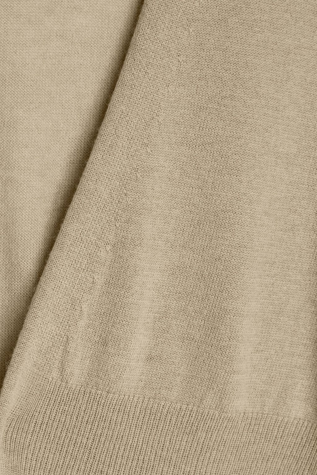 VINCE. Wool-blend peplum cardigan