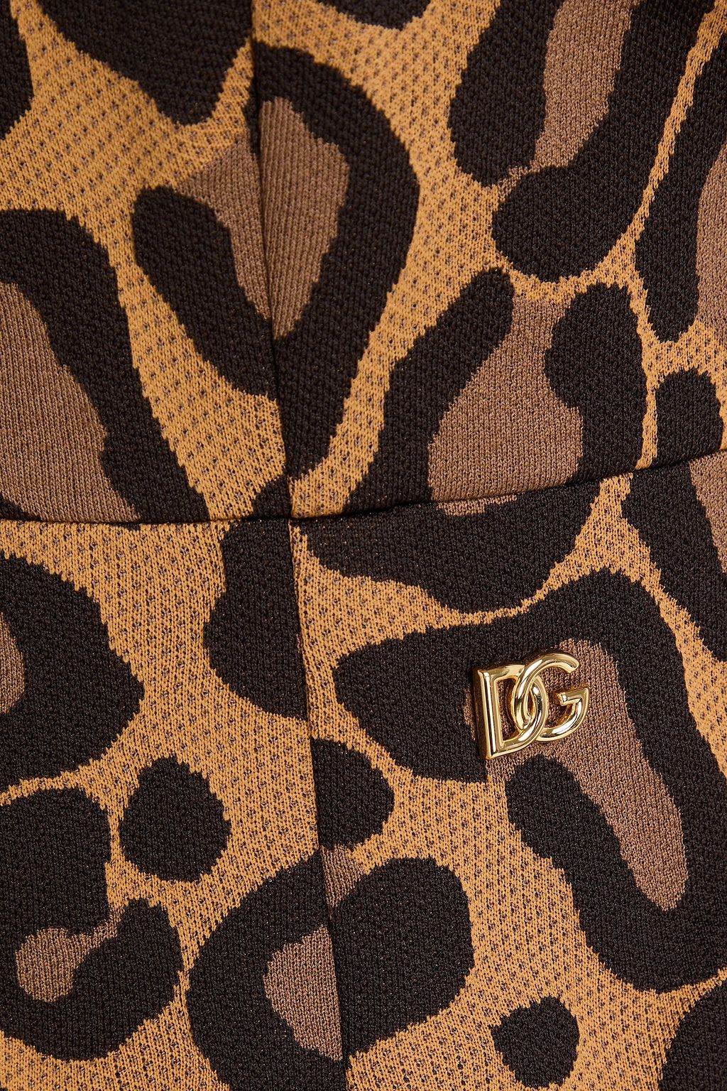 DOLCE&GABBANA Leopard-jacquard dress