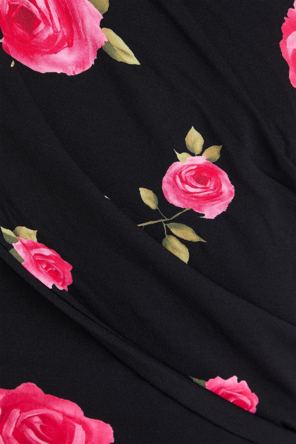 MAGDA BUTRYM One-shoulder draped floral-print jersey maxi dress