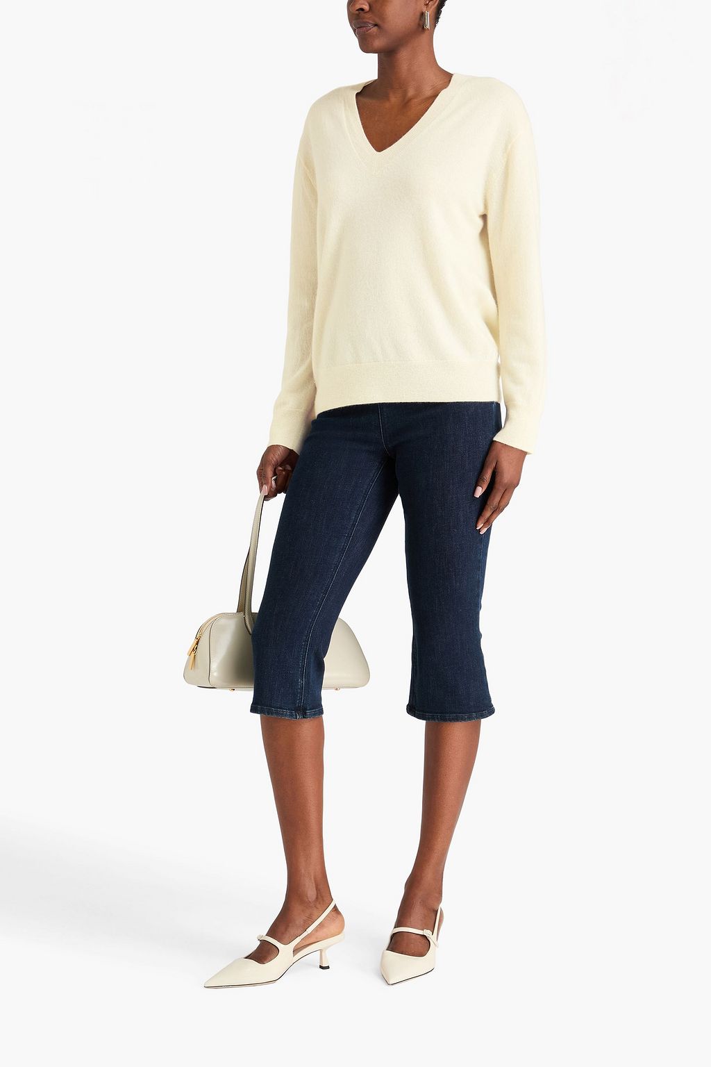 VINCE. Cashmere and silk-blend sweater