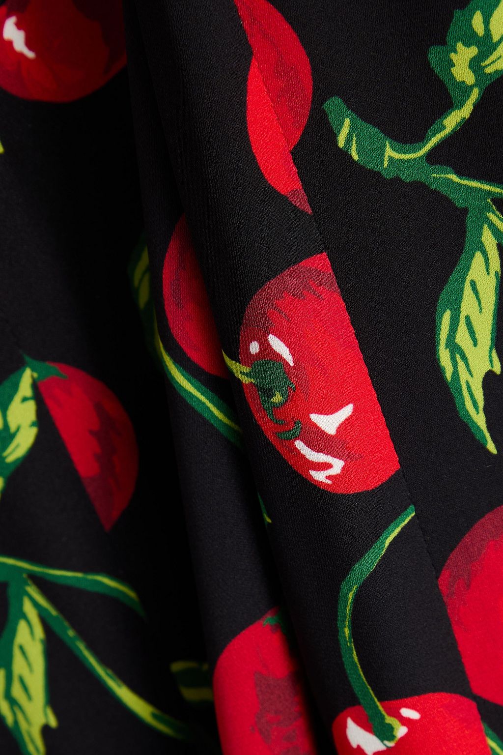 DOLCE&GABBANA فستان متوسط الطول من مزيج الحرير مطبّع برسومات