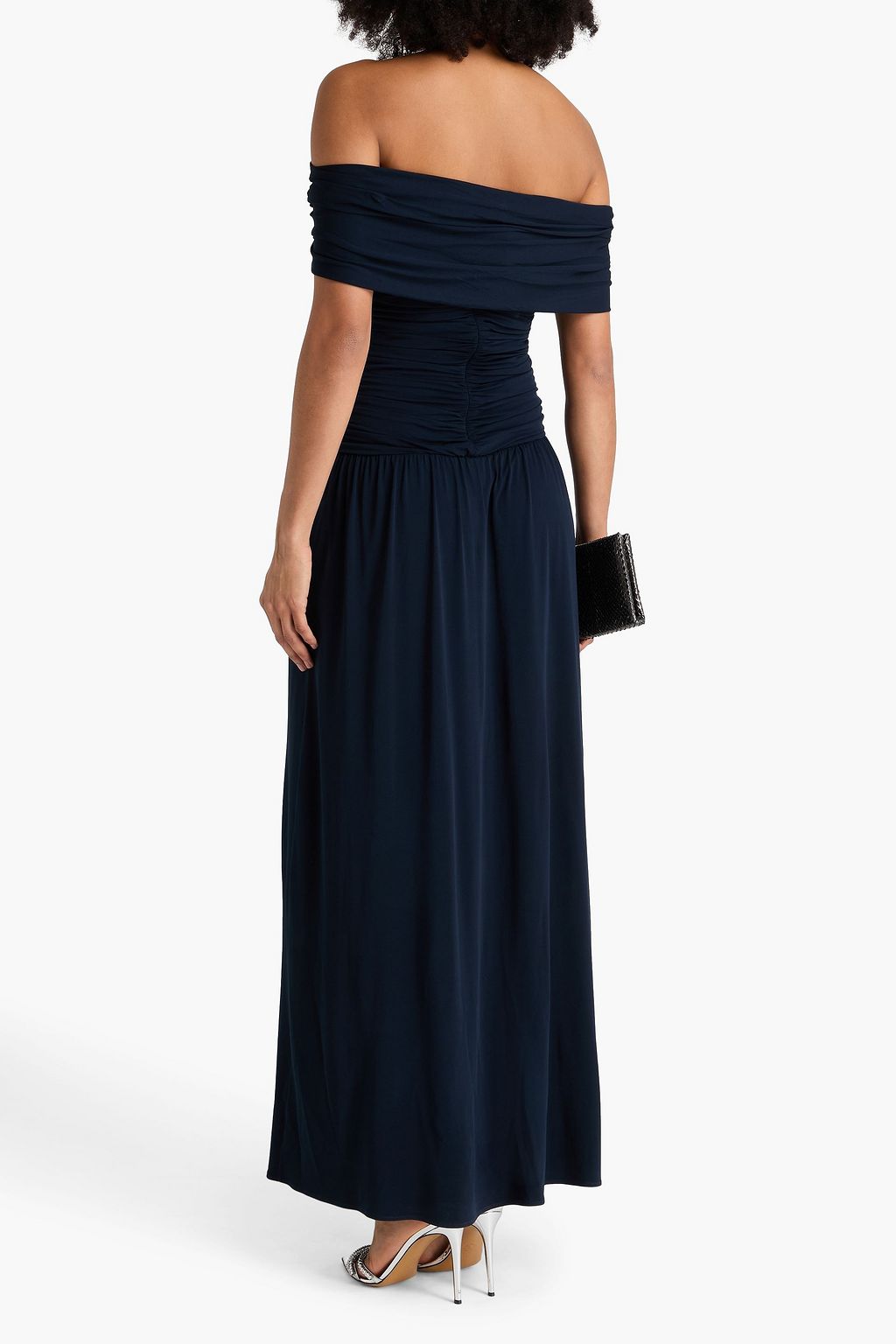 MAGDA BUTRYM Off-the-shoulder ruched jersey maxi dress
