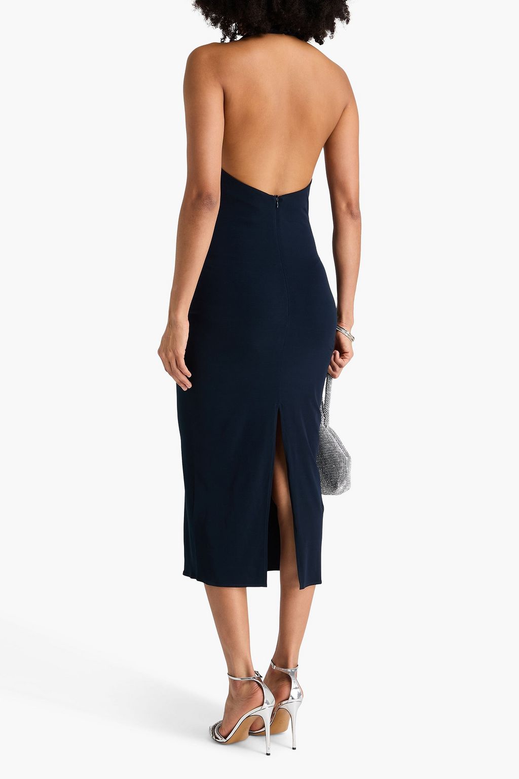 MAGDA BUTRYM Draped jersey halterneck midi dress