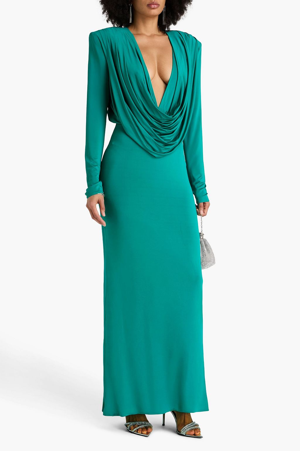 MAGDA BUTRYM Draped satin-jersey gown