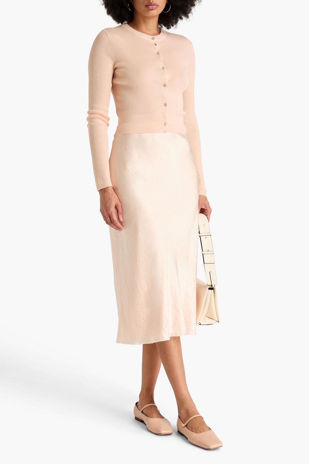 VINCE. كارديغان من مزيج الحرير والكشمير