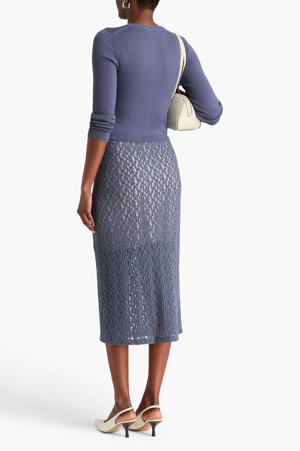 VINCE. Ribbed cashmere and silk-blend cardigan