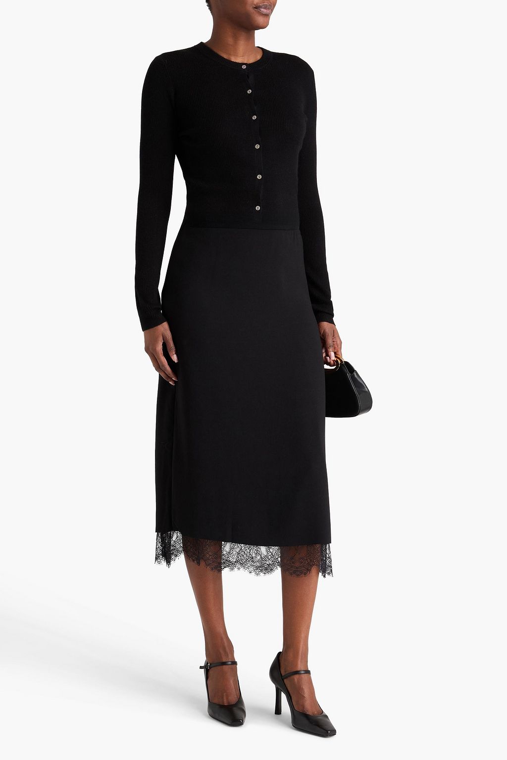 VINCE. Ribbed cashmere and silk-blend cardigan