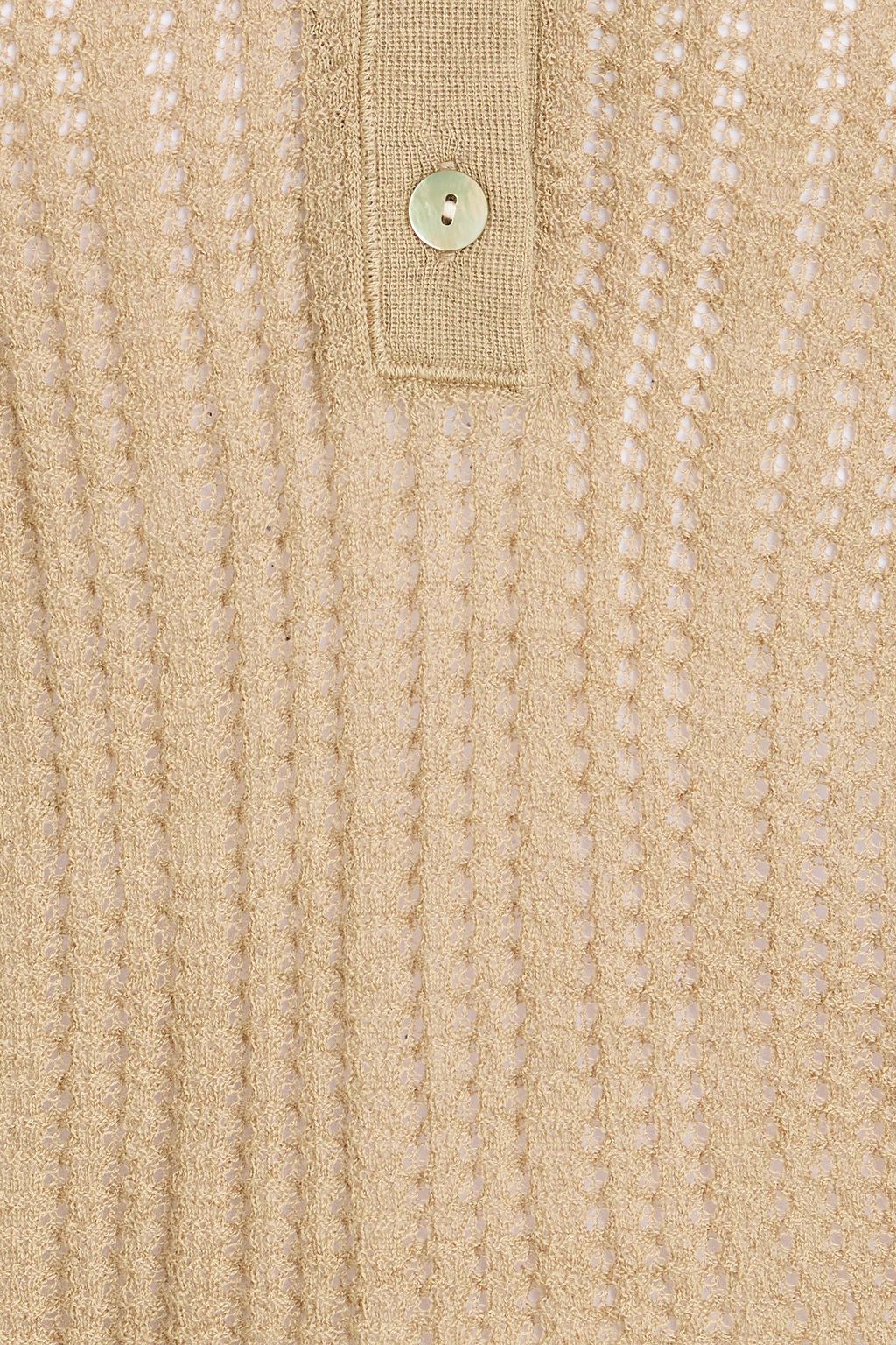 VINCE. كنزة رياضية من مزيج الحرير والكشمير بحبكة بوانتيل