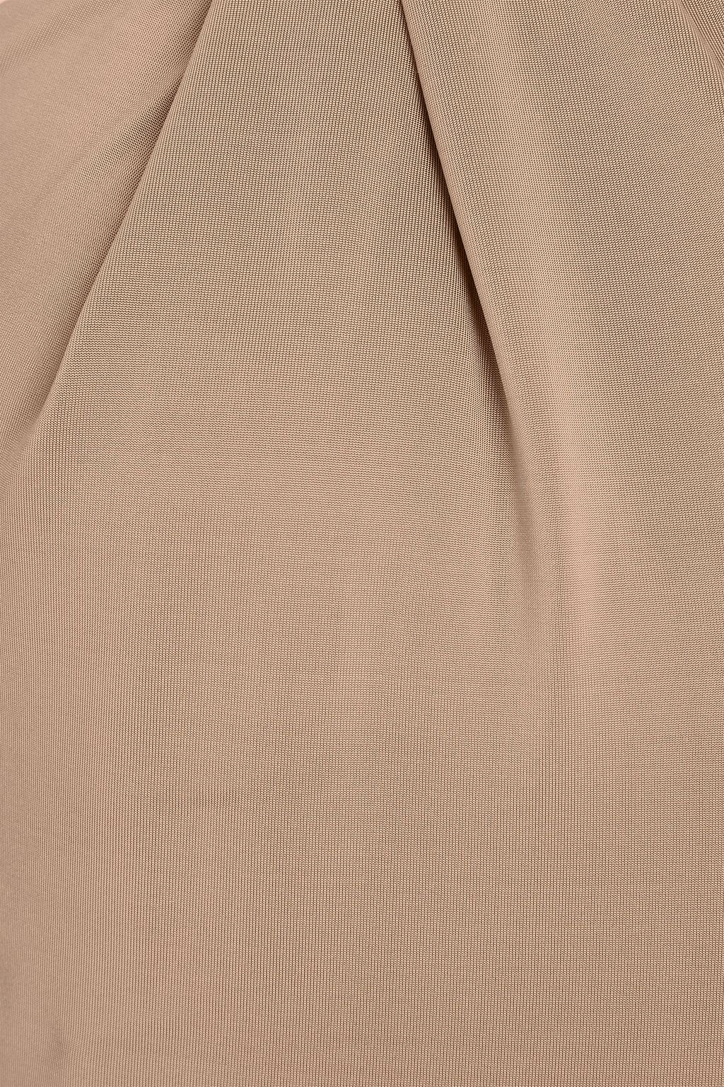 MAGDA BUTRYM One-shoulder floral-appliquéd satin-jersey maxi dress