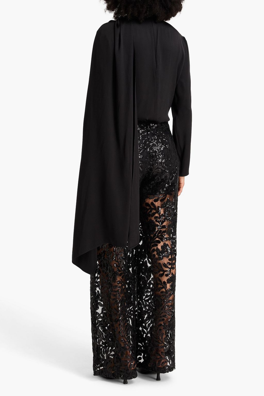 MAGDA BUTRYM Draped silk-satin blouse