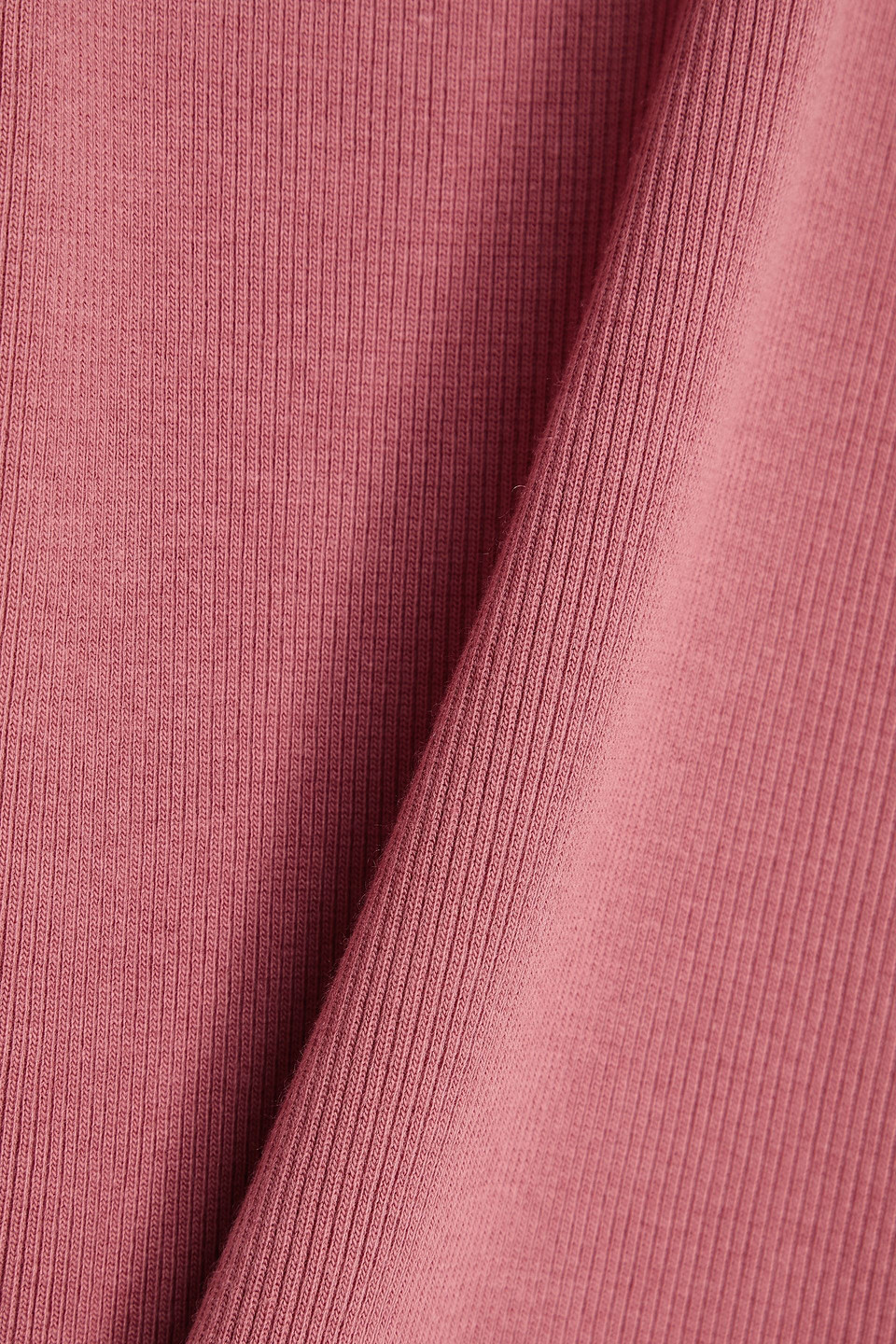 Vince Ribbed Jersey Tank In Pink