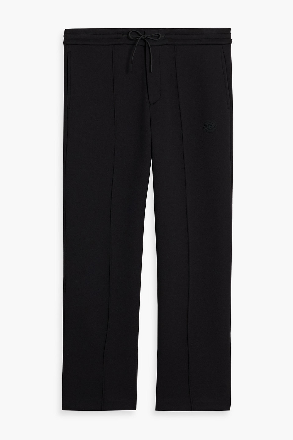 moncler - cotton-blend jersey sweatpants - black - s