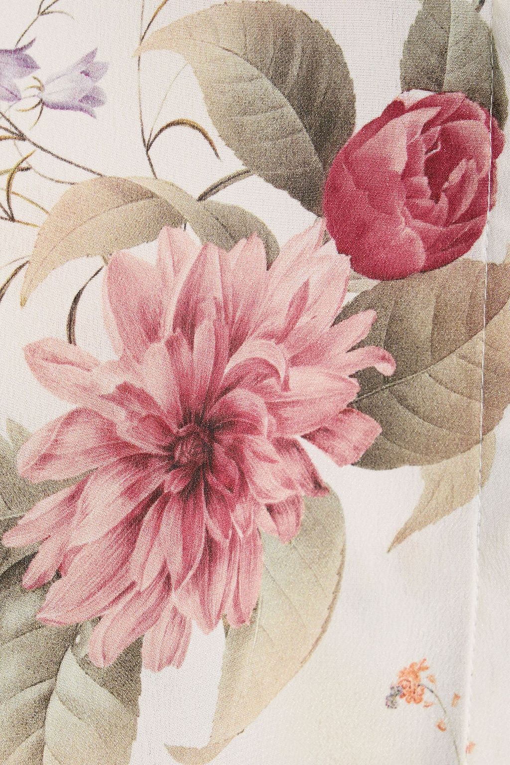 ALICE + OLIVIA Willa floral-print silk-voile shirt