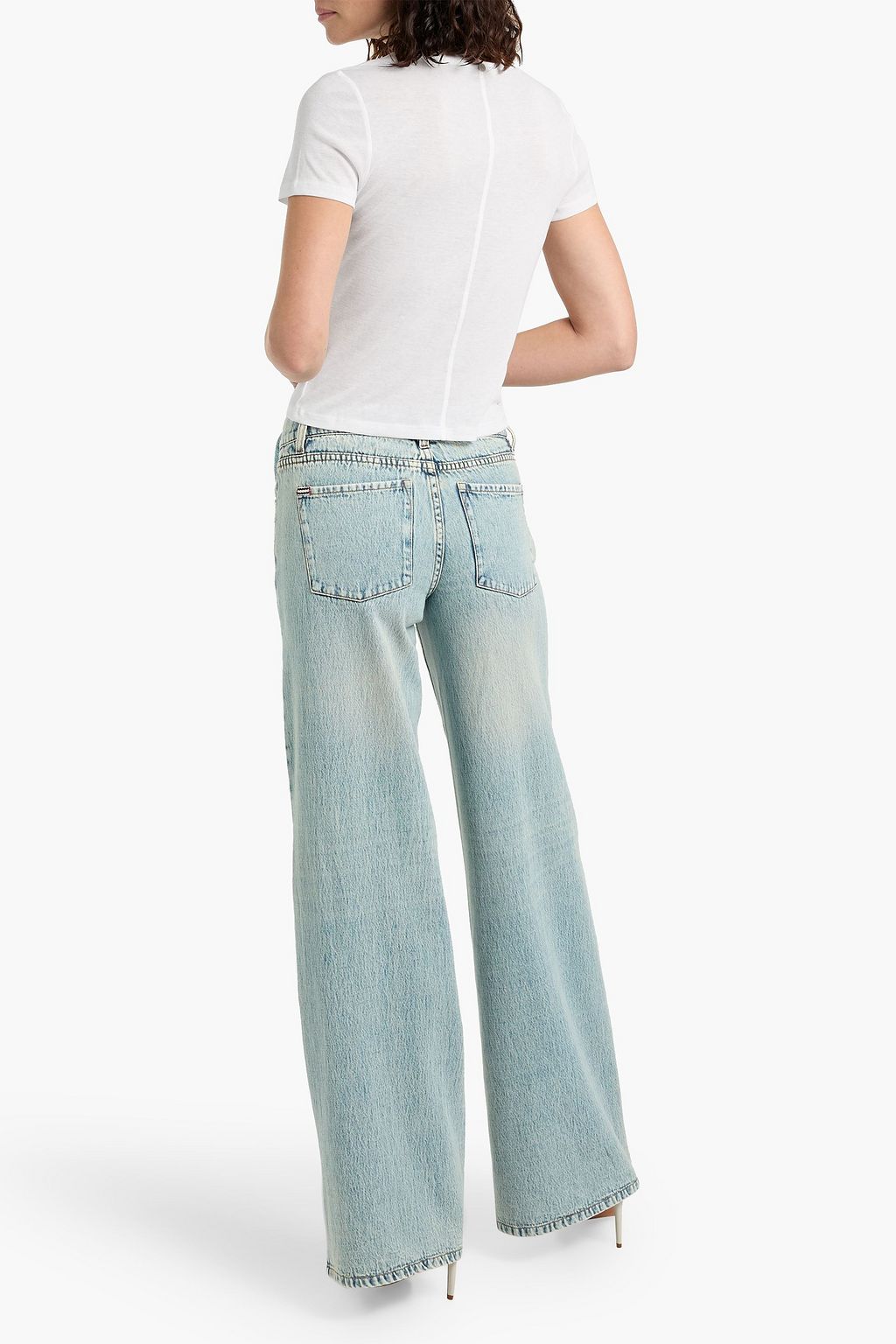 ALICE + OLIVIA Cindy Lyocell and cotton-blend jersey T-shirt