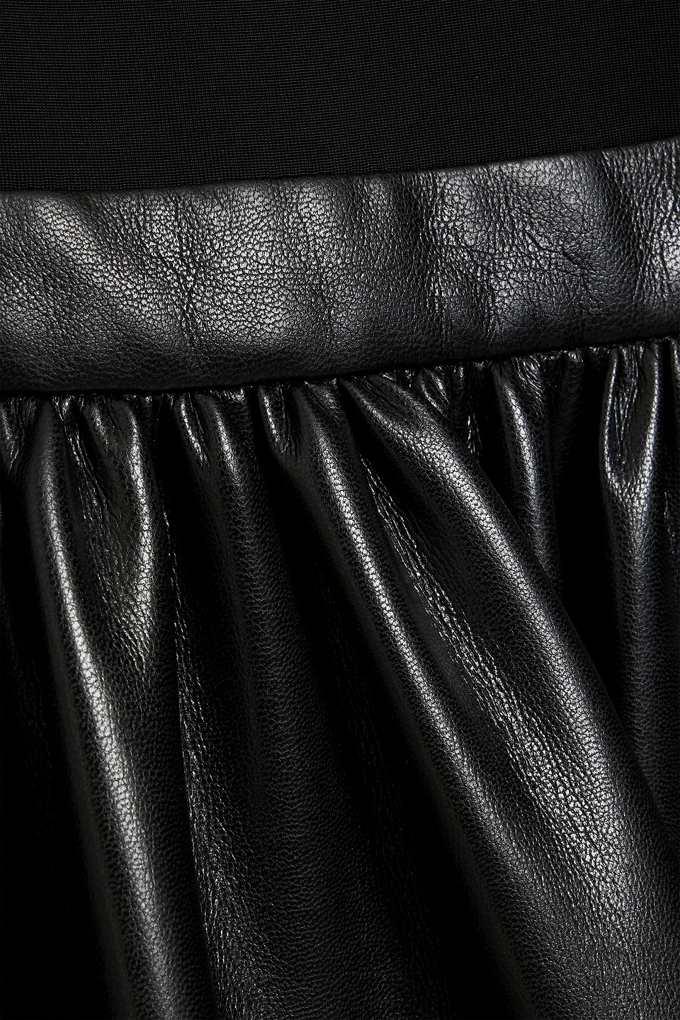 Alice And Olivia Chara Jersey-paneled Maxi Dress In Black