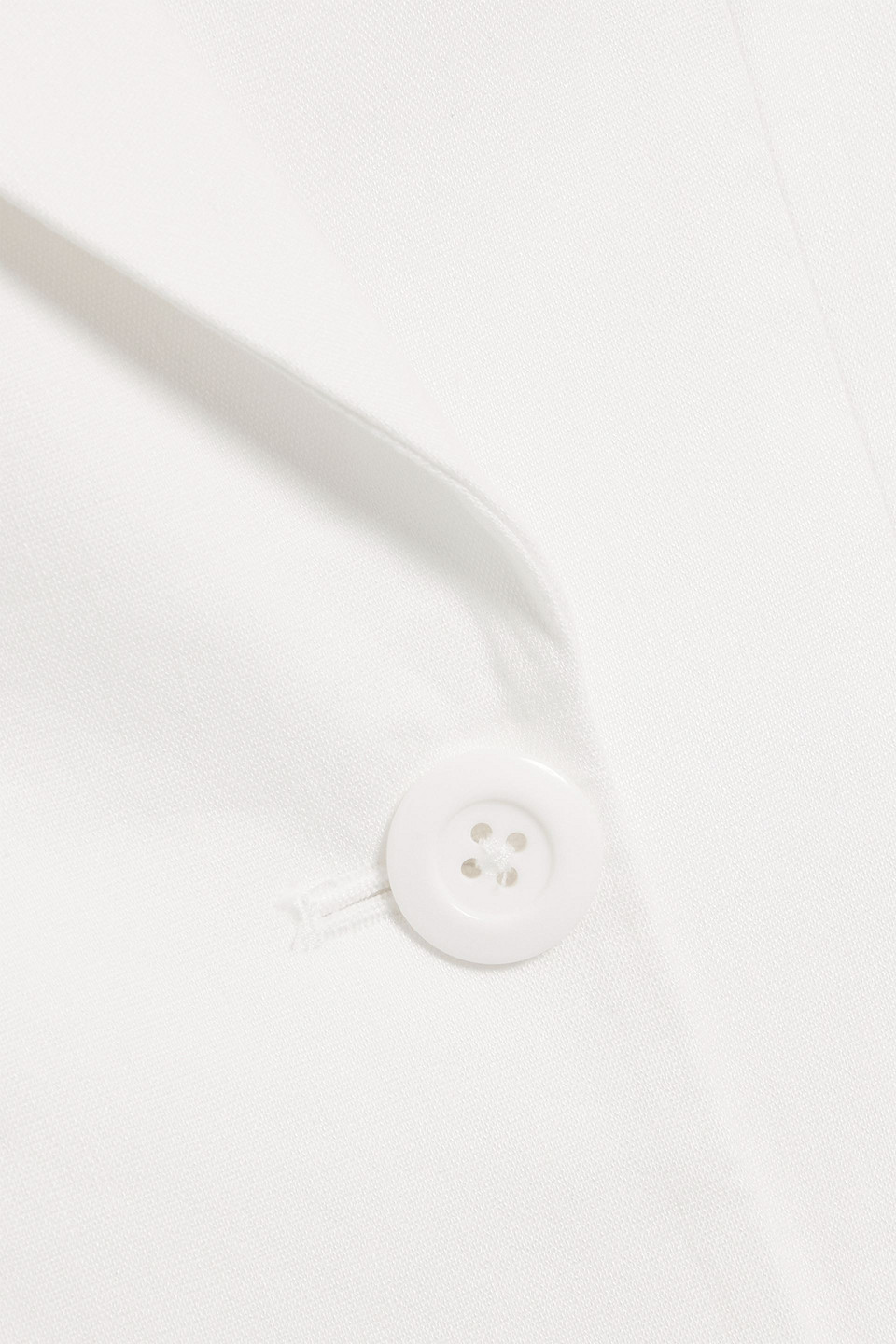 Alice And Olivia Meritt Double-breasted Linen-blend Mini Tuxedo Dress In White