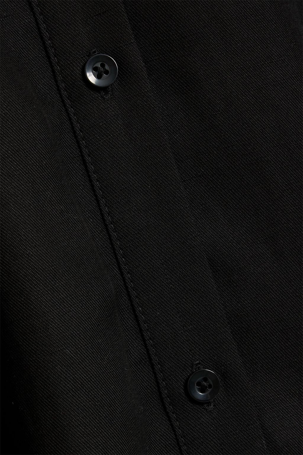 ALICE + OLIVIA Chassidy Lyocell, linen and cotton-blend maxi shirt dress