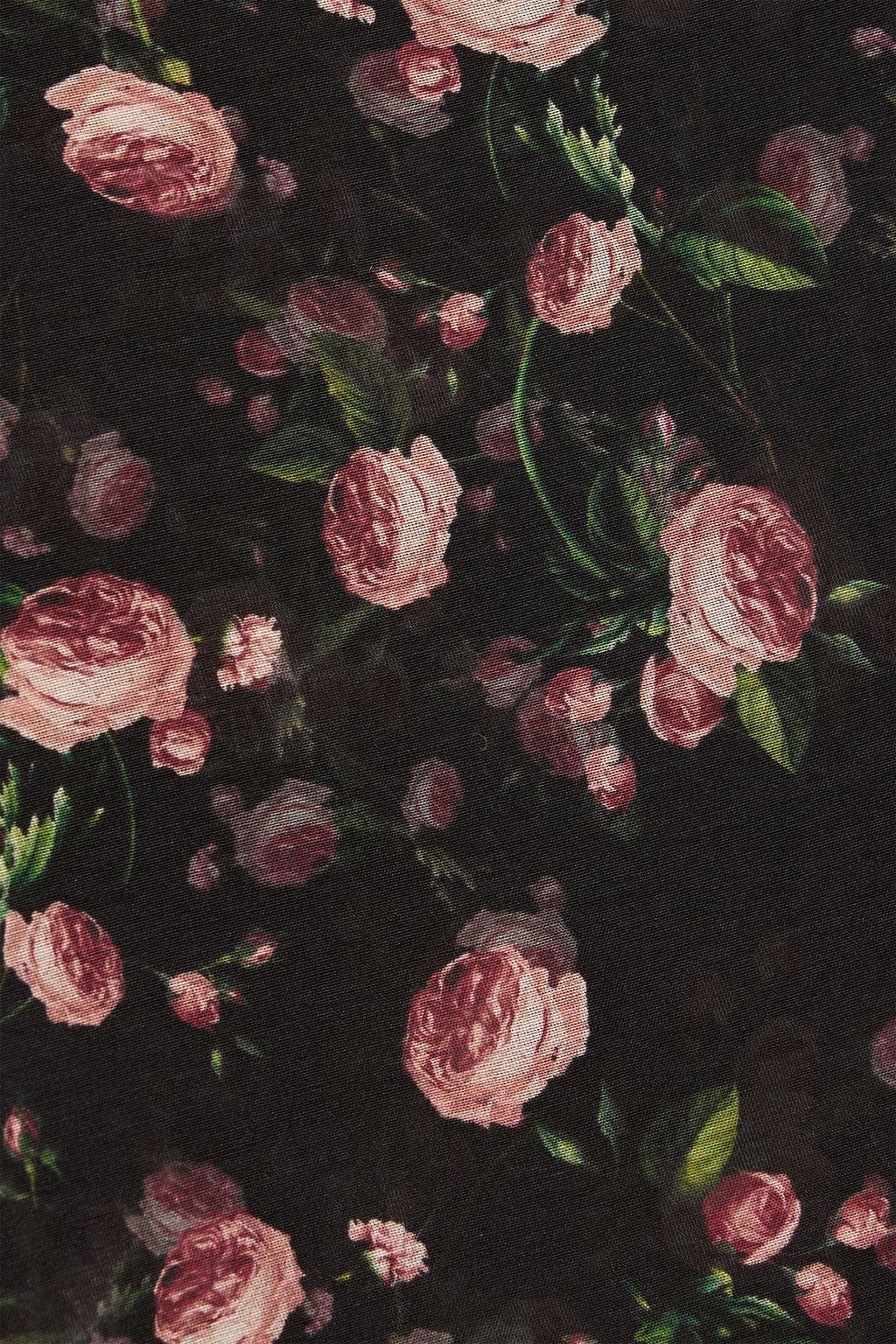 ALICE + OLIVIA Julius floral-print cotton and silk-blend voile top