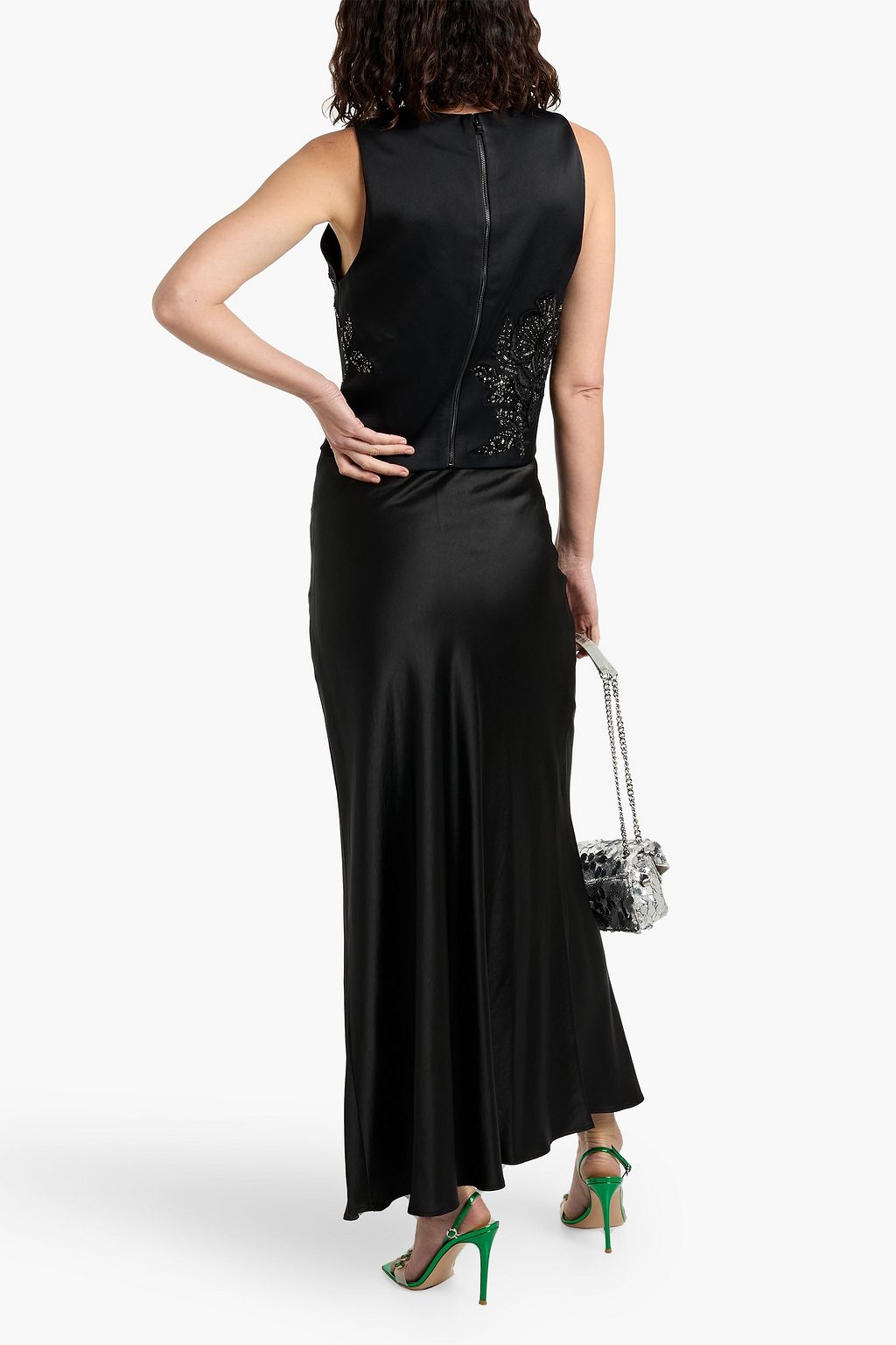 ALICE + OLIVIA Amal embellished twill top