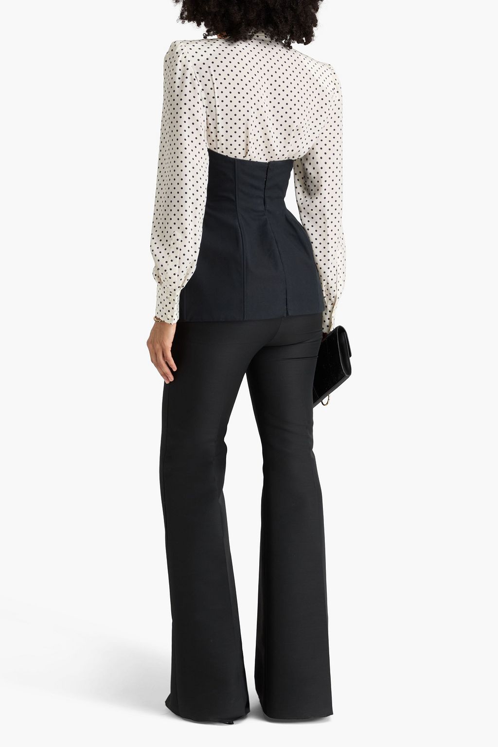 MAGDA BUTRYM Strapless cotton peplum top