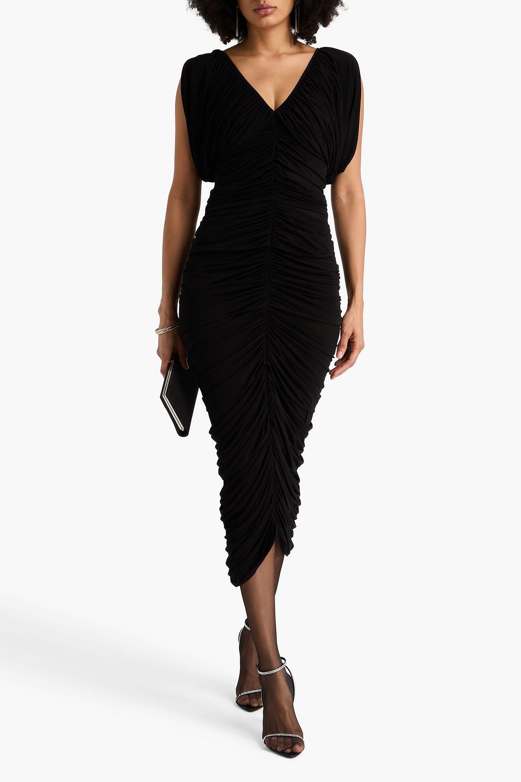 MAGDA BUTRYM Ruched jersey midi dress
