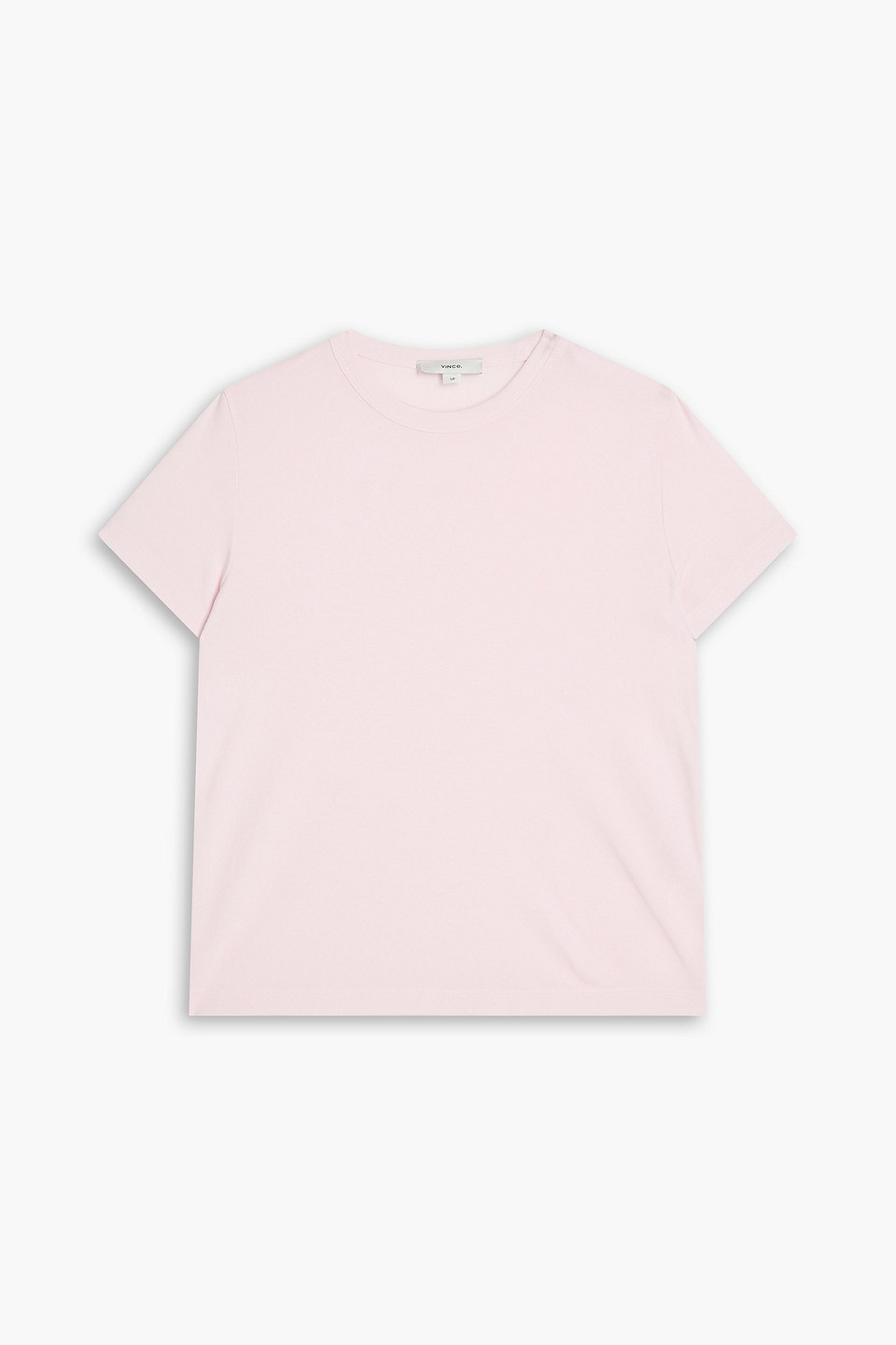Vince Pima Cotton And Modal-blend Jersey T-shirt In Pink