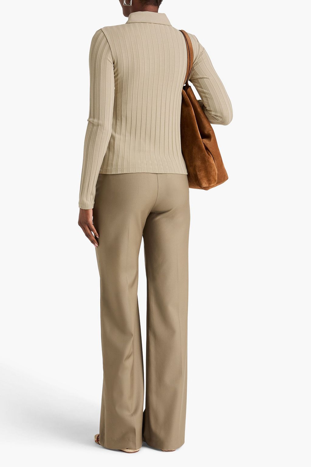 VINCE. Ribbed modal-blend jersey shirt