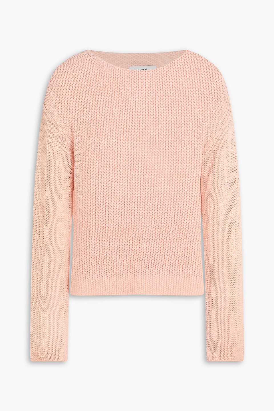 Vince Cotton-blend Sweater In Pink