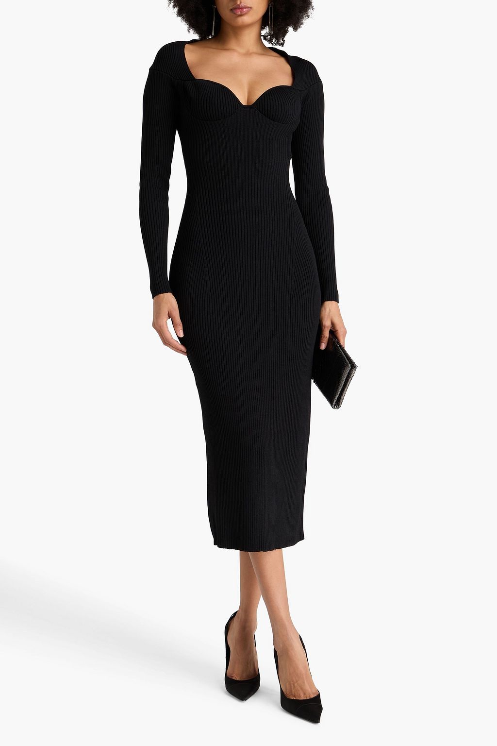 MAGDA BUTRYM Ribbed-knit midi dress