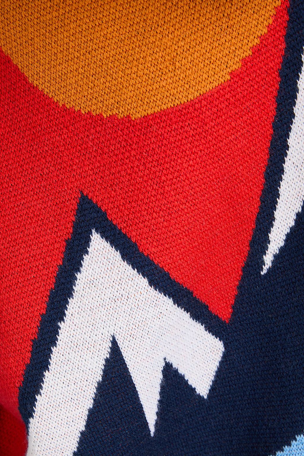 WE NORWEGIANS Jacquard-knit merino wool cardigan
