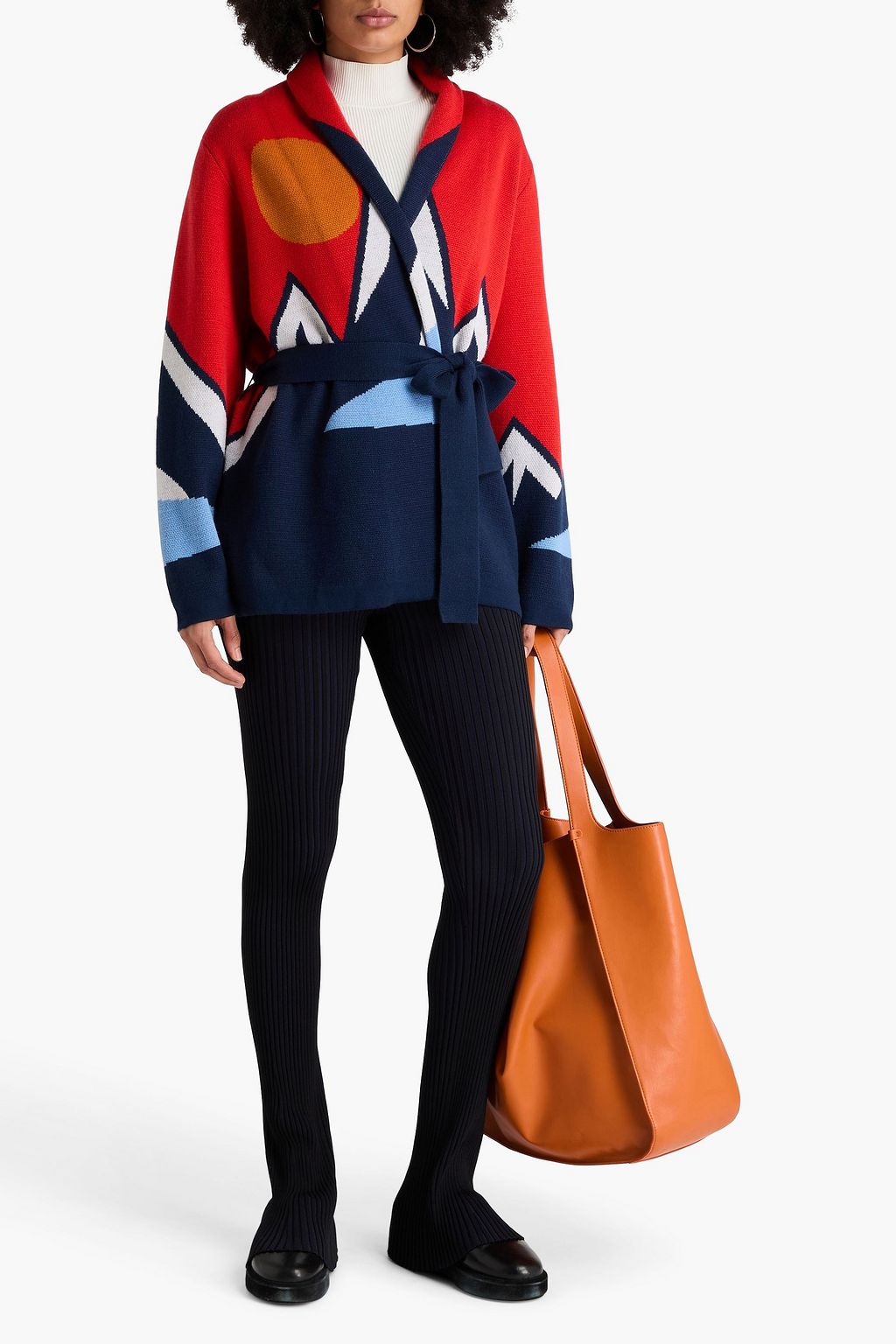 WE NORWEGIANS Jacquard-knit merino wool cardigan