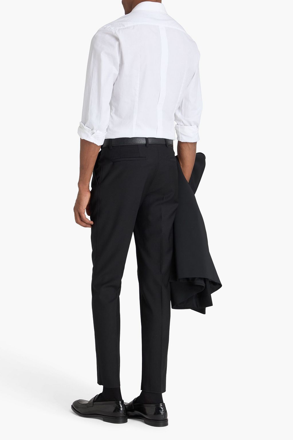 DOLCE&GABBANA Slim-fit wool pants