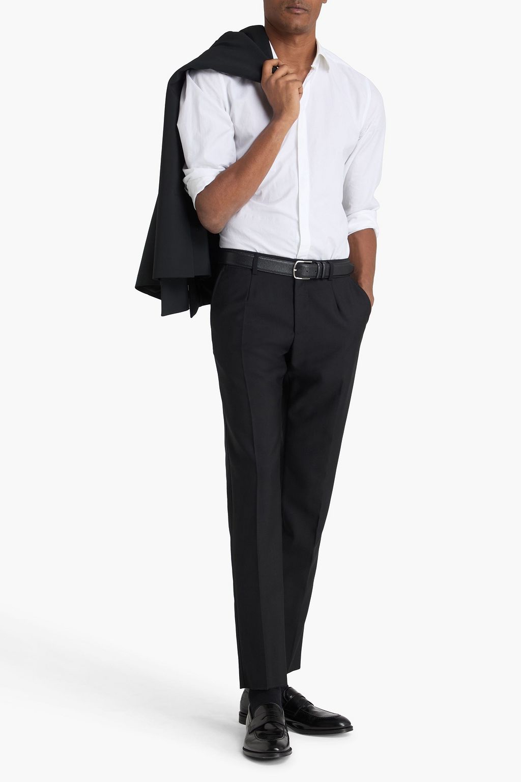 DOLCE&GABBANA Slim-fit wool pants