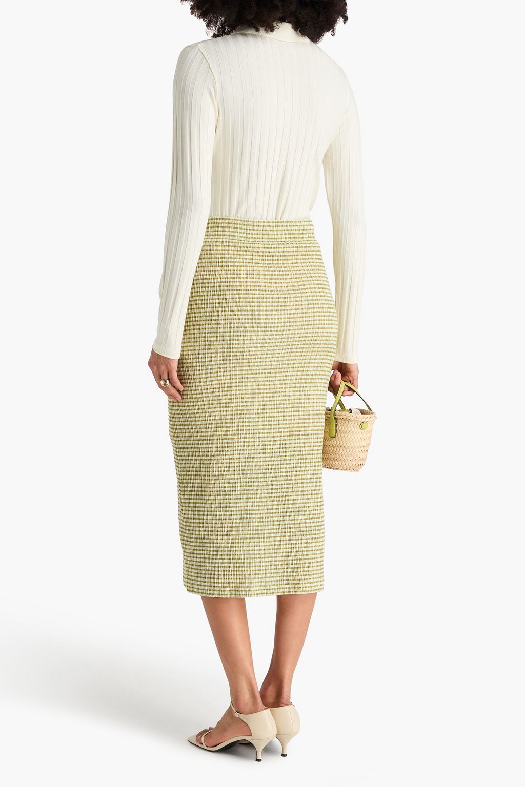 VINCE. Ribbed modal-blend jersey shirt