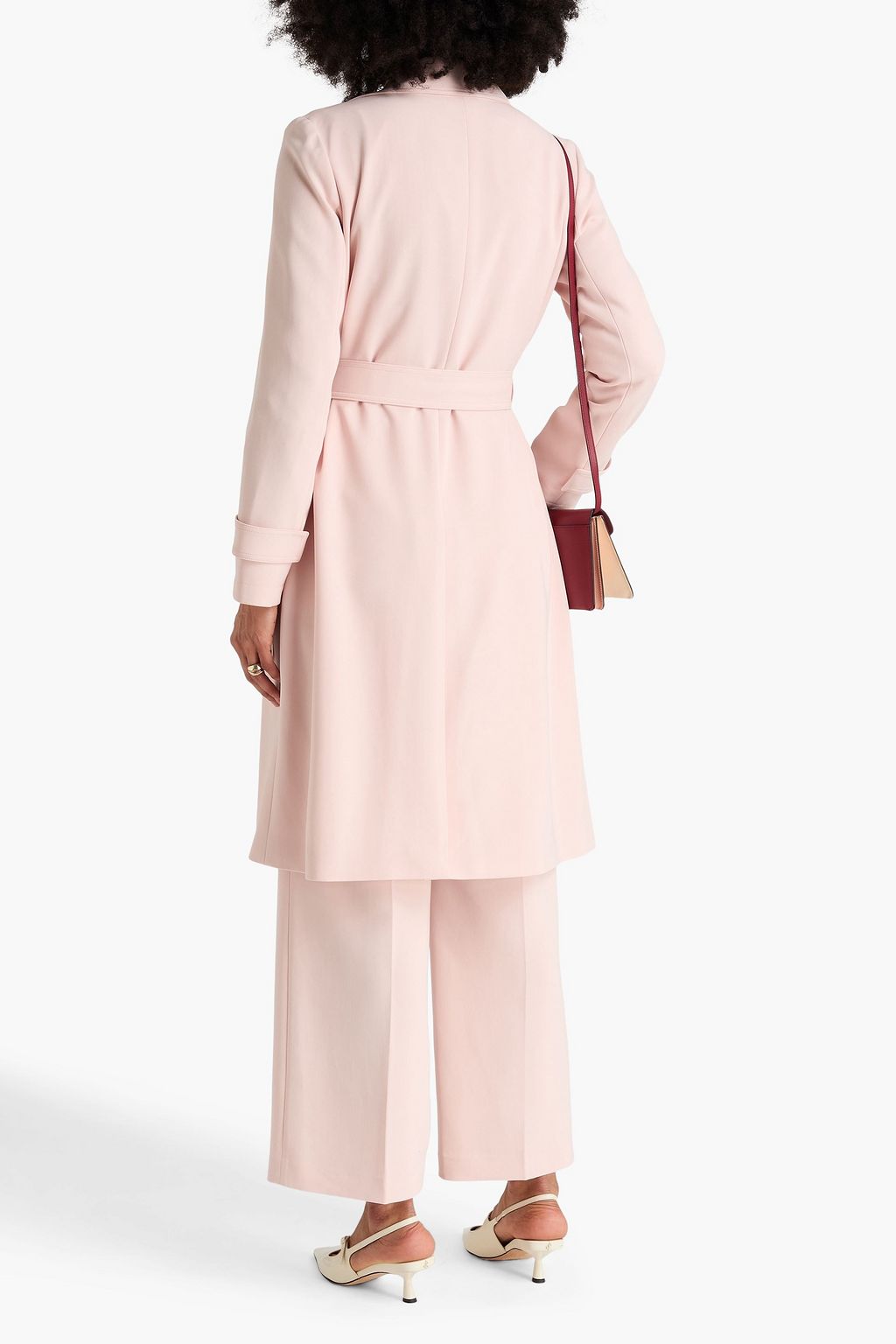 THEORY Oaklane crepe trench coat | THE OUTNET