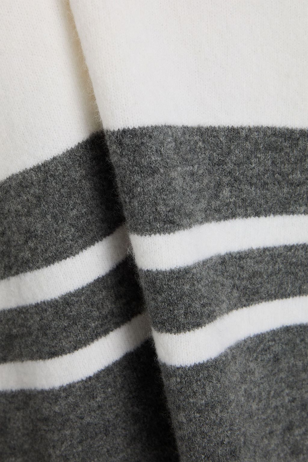 THEORY Striped merino wool-blend sweater