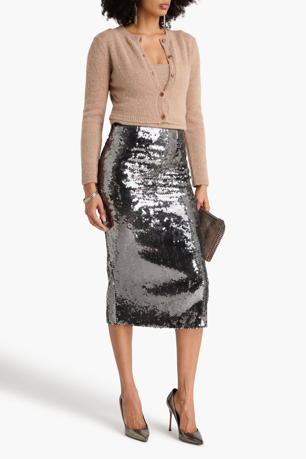 MAGDA BUTRYM Cropped brushed knitted cardigan