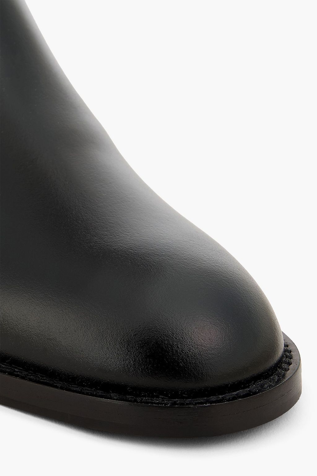 SERGIO ROSSI Buckled leather ankle boots