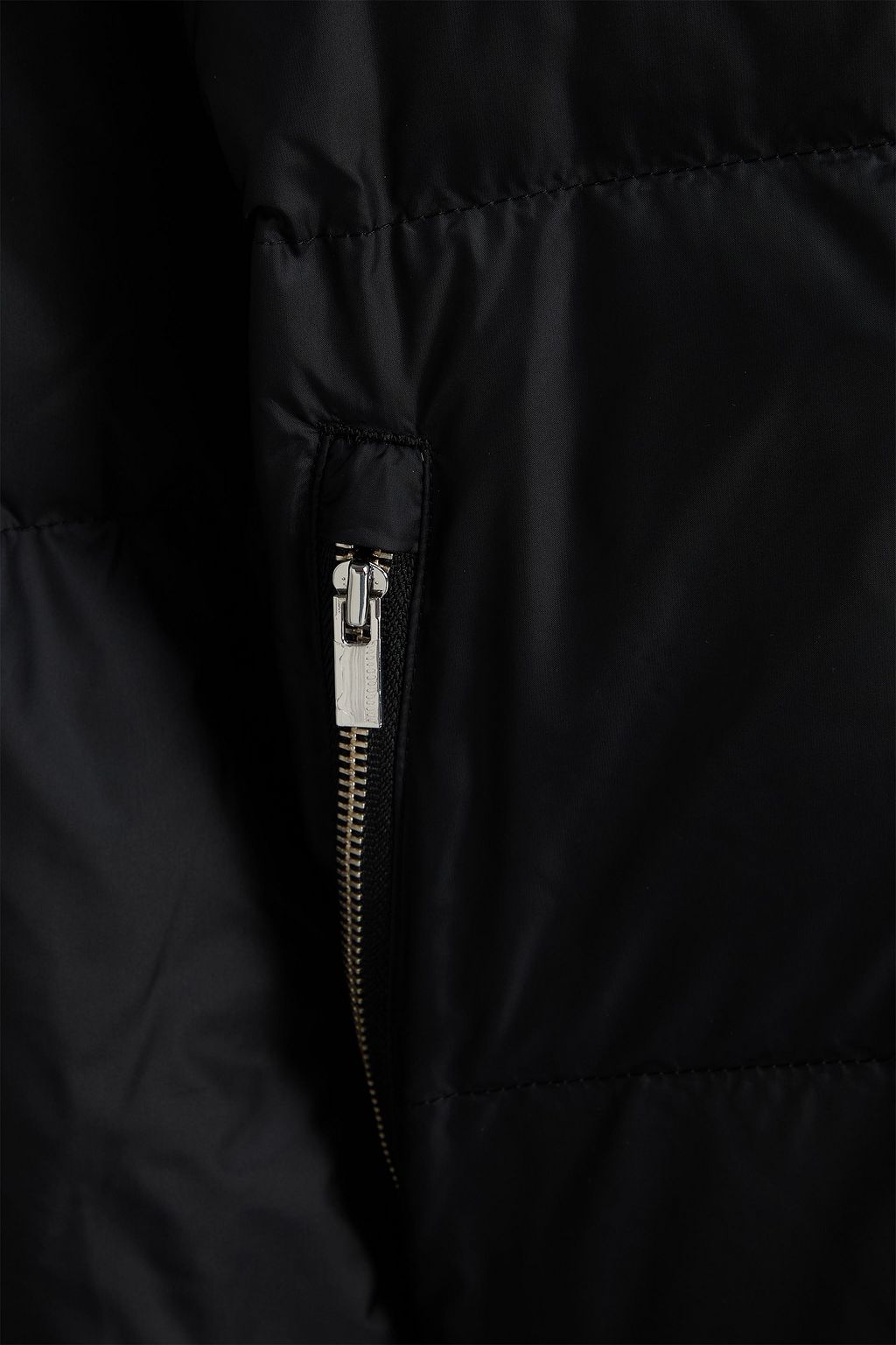THEORY Shearling-trimmed quilted shell down jacket