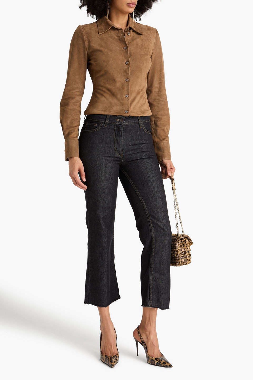  Magda Butrym - Halbhohe Kick-flare-jeans - Schwarz - Fr 34 