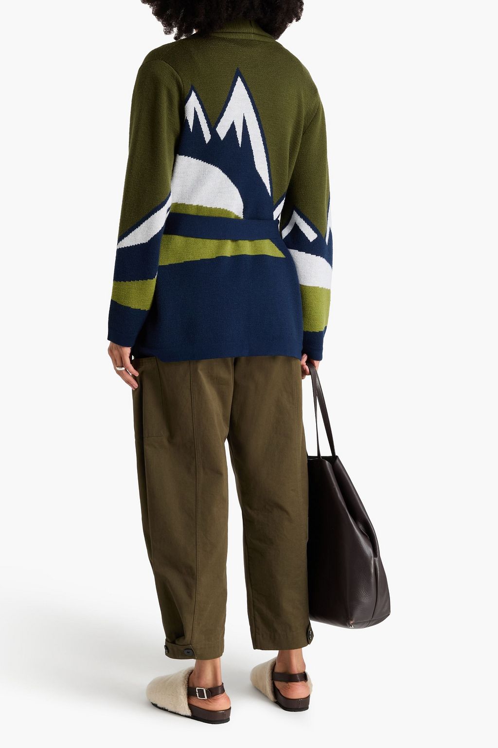WE NORWEGIANS Jacquard-knit merino wool cardigan