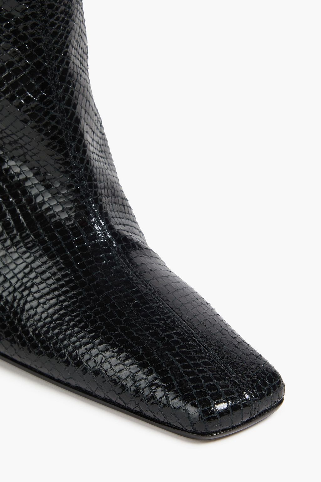MAGDA BUTRYM Snake-effect leather knee boots
