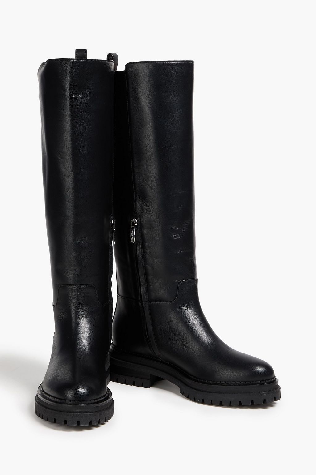 SERGIO ROSSI Leather knee boots