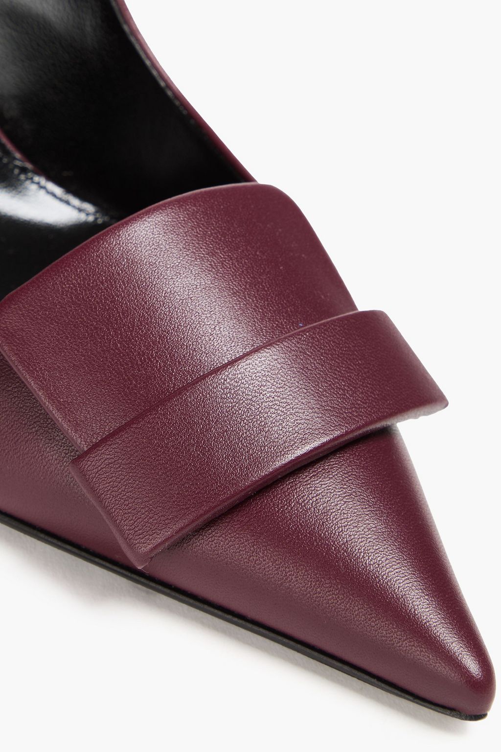 SERGIO ROSSI Leather slingback pumps