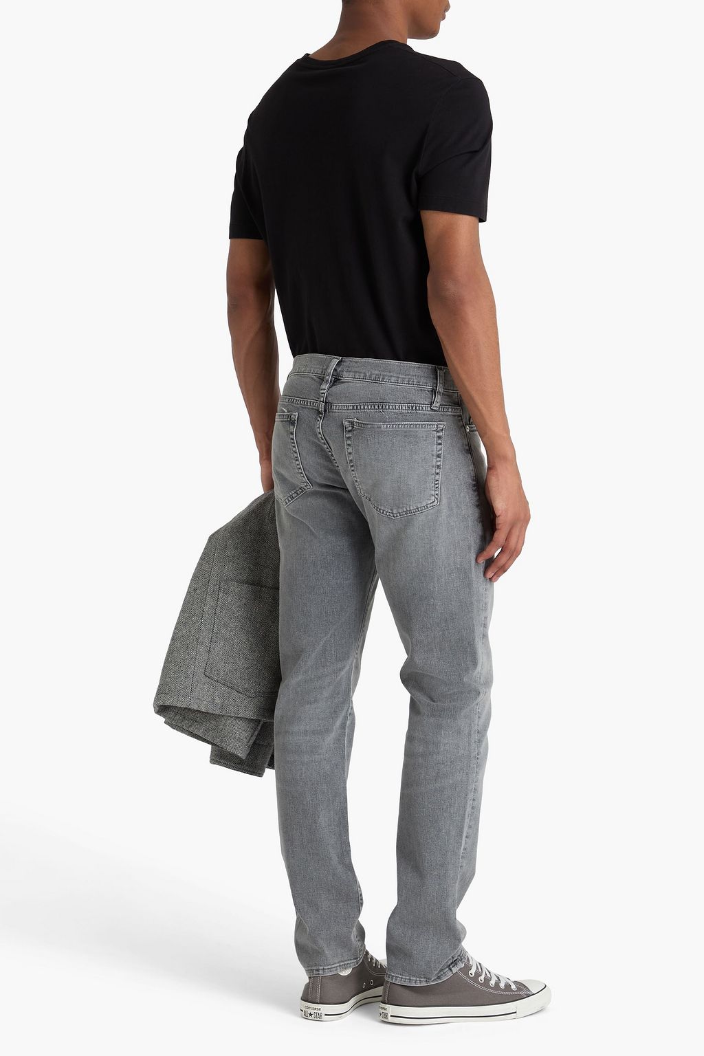 FRAME L'Homme slim-fit faded denim jeans