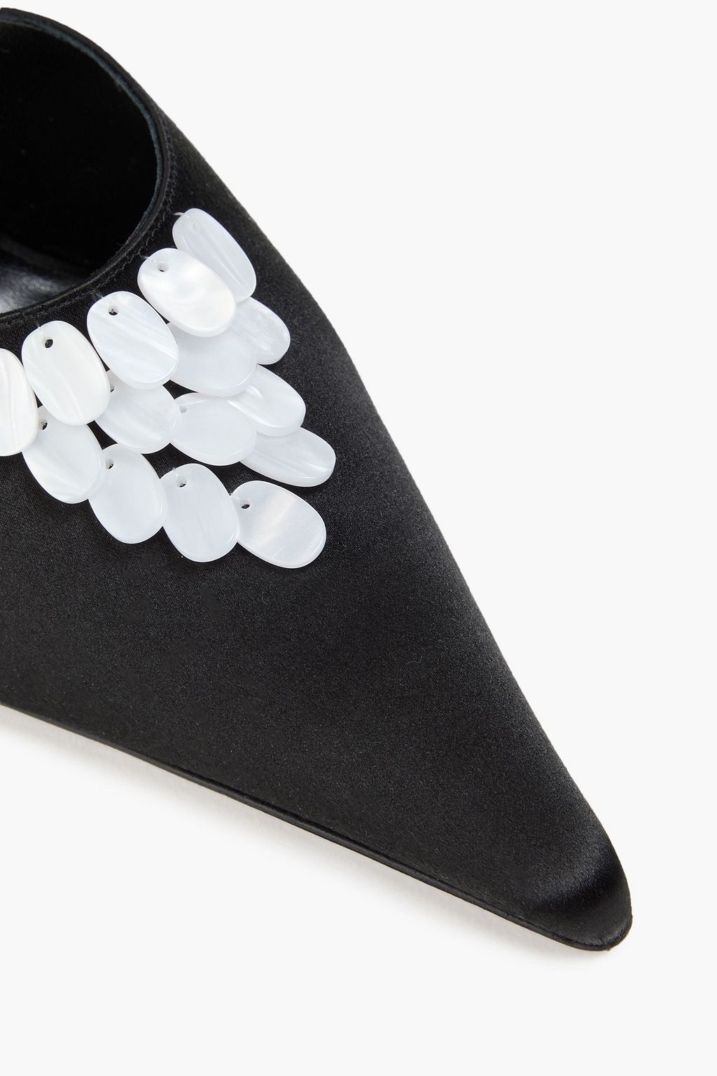 MAGDA BUTRYM Embellished satin mules