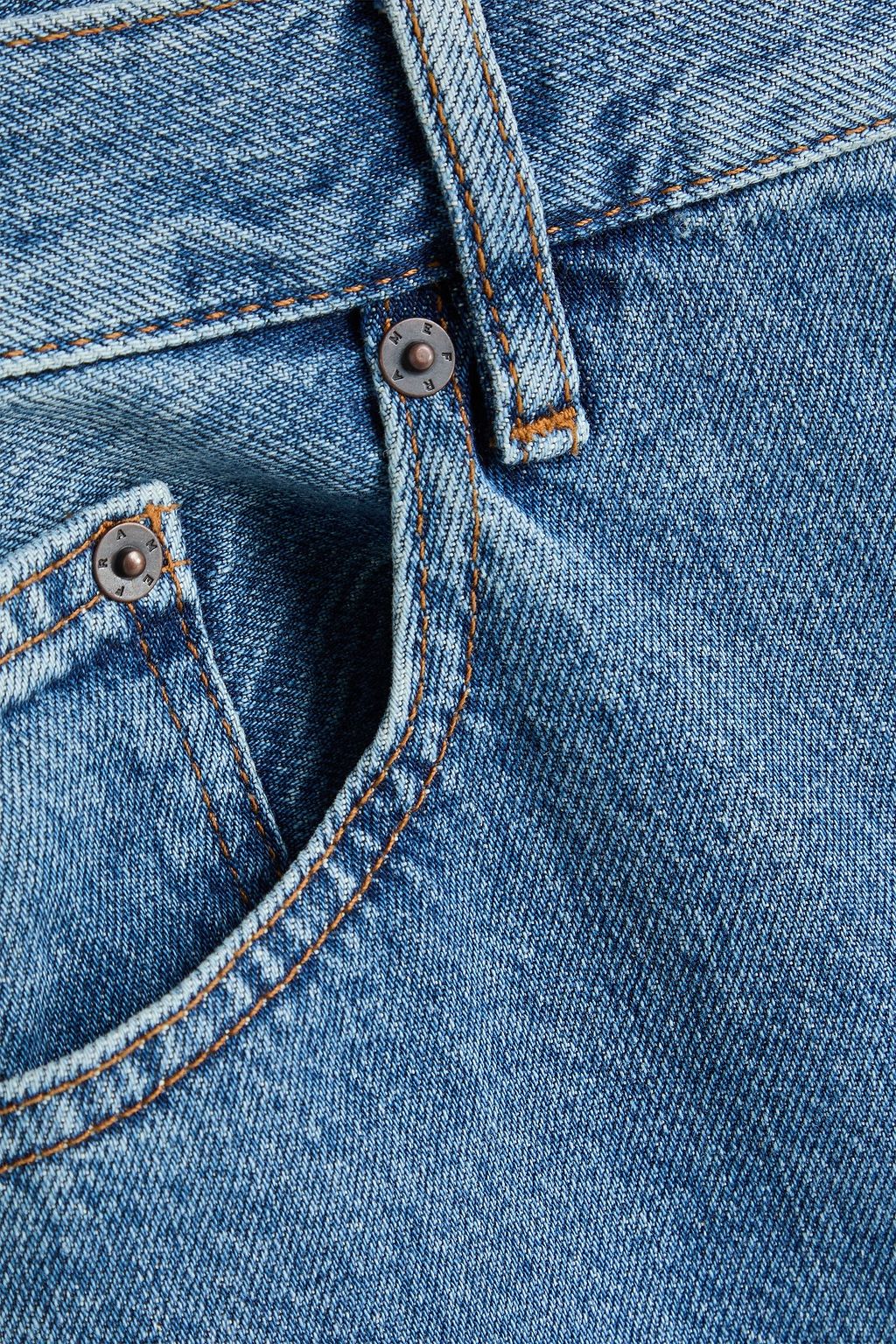 FRAME The Boxy faded denim jeans