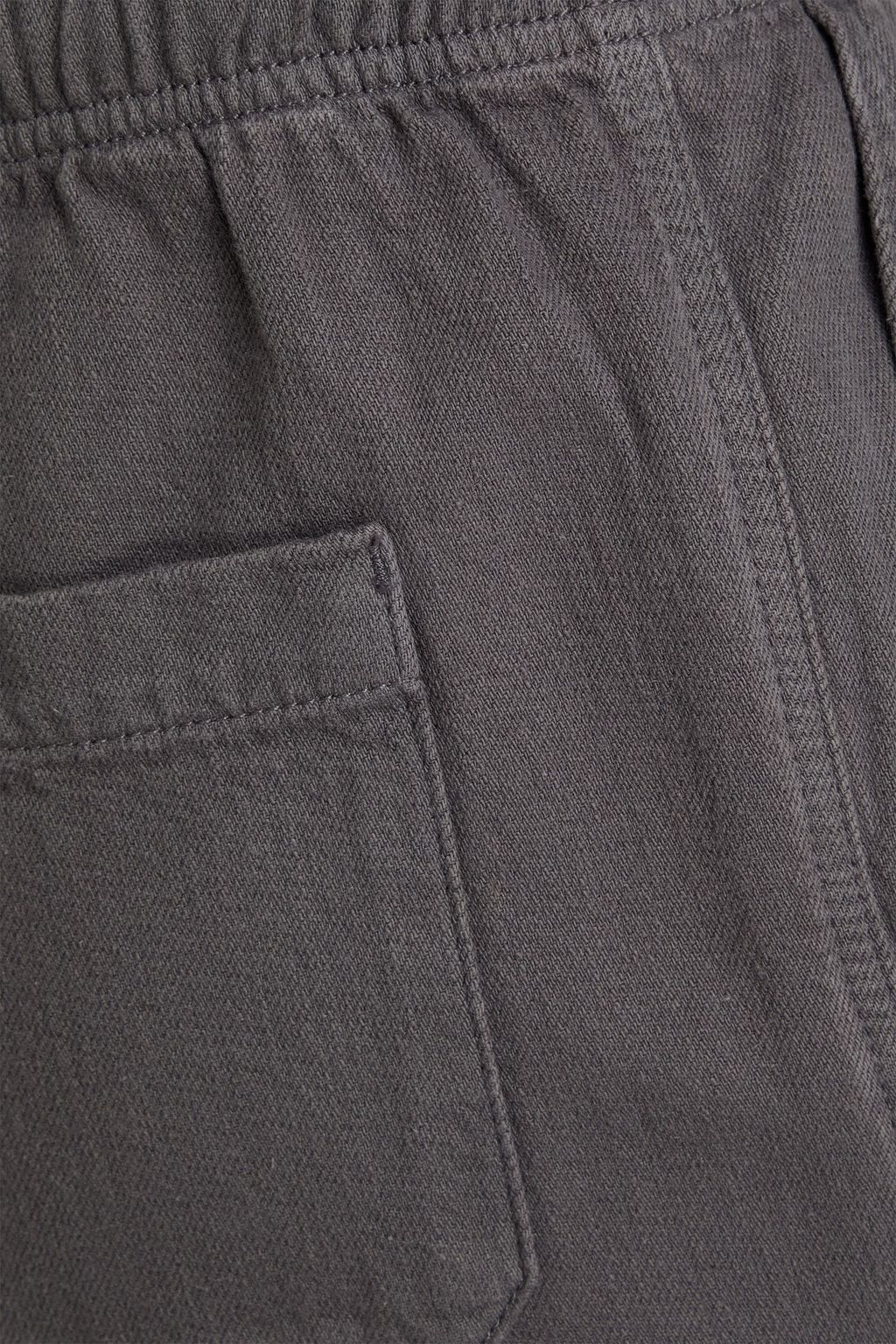 FRAME Tapered cotton drawstring pants